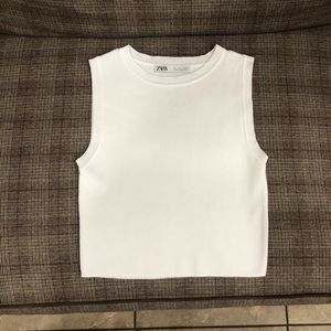 Zara Cropped Knit Top